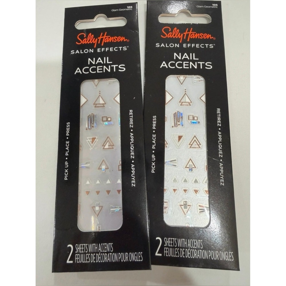 Sally Hansen Glam Geometric Nail Accents 105 Lot of 2 NEW